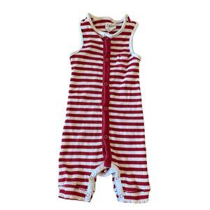 Red and White Striped Me and Henry Onesie 18-24 months